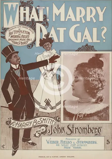 'What! Marry dat gal?', 1899.  Creator: Unknown.