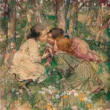 What's O'Clock? c1904. Artist: Edward Atkinson Hornel