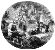 "What's O'Clock? What's O'Clock?" - drawn by Godwin, 1860. Creator: W Thomas