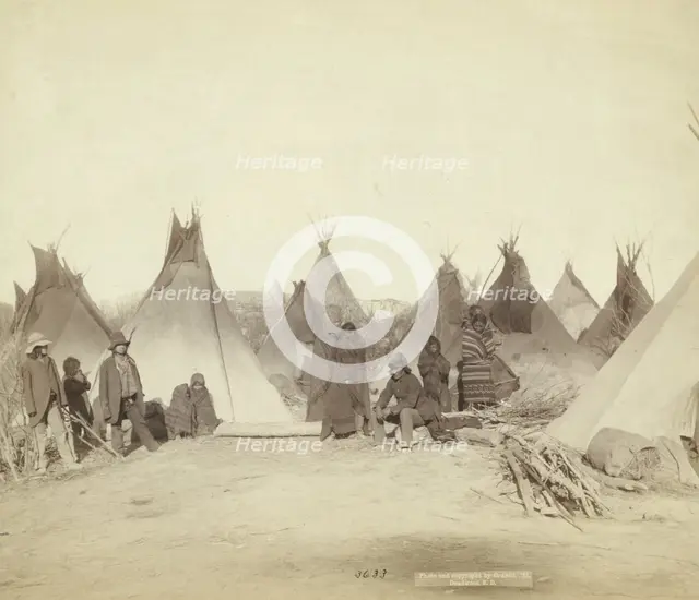 What's left of Big Foot's band, 1891. Creator: John C. H. Grabill.
