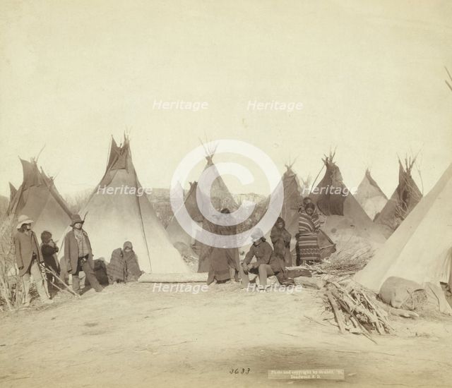 What's left of Big Foot's band, 1891. Creator: John C. H. Grabill.