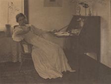 What Shall I Say?, 1896. Creator: Clarence H. White (American, 1871-1925)