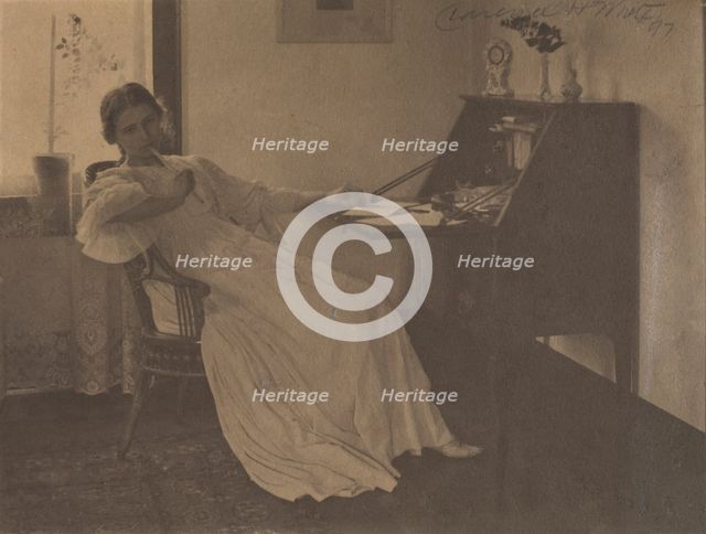 What Shall I Say?, 1896. Creator: Clarence H. White (American, 1871-1925).