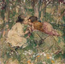 What's O'Clock? c1904. Artist: Edward Atkinson Hornel