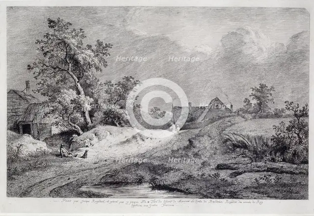Wheat Field, 1772. Artist: Boissieu, Jean-Jacques, de (1736-1810)