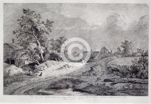 Wheat Field, 1772. Artist: Boissieu, Jean-Jacques, de (1736-1810)