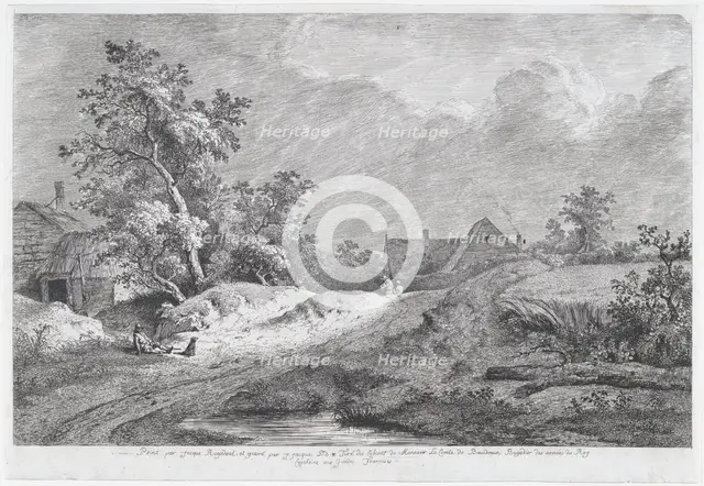 Wheat Field, 1772. Creator: Jean-Jacques de Boissieu.