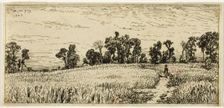 Wheat Field, 1844. Creator: Charles Emile Jacque