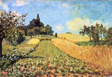 Wheat Field oil Painting by Alfred Sisley