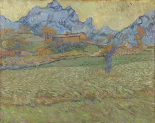 Wheat fields in a mountainous landscape, 1889