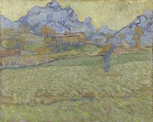Wheat fields in a mountainous landscape, 1889