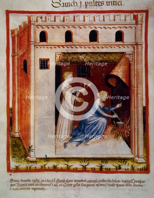 Wheat porridge, 14th century.  Creator: Unknown.