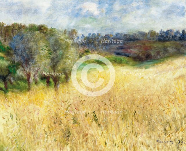Wheatfield, 1879. Artist: Renoir, Pierre Auguste (1841-1919)
