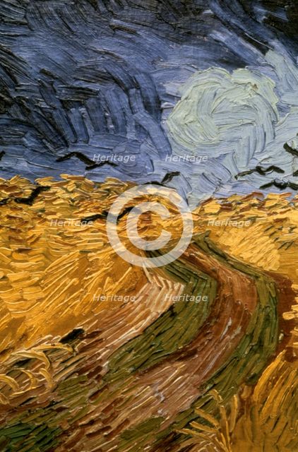 'Wheatfield with Crows', (detail) 1890.  Artist: Vincent van Gogh