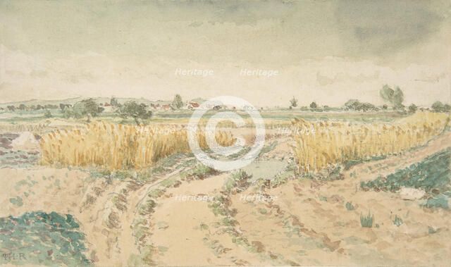 Wheatfields, 1865. Creator: Theodore Rousseau.