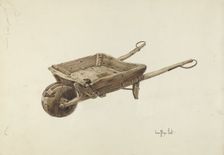 Wheel Barrow, c. 1938. Creator: Geoffrey Holt