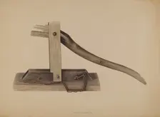Wheel Jack, 1940. Creator: Orville Skaren