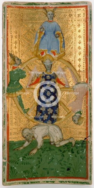 Wheel Of Fortune. Tarot card.