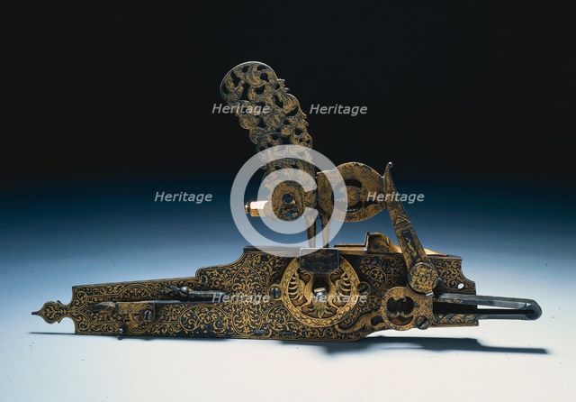 Wheel-Lock from a Hunting Rifle, c. 1660-1720. Creator: Unknown.