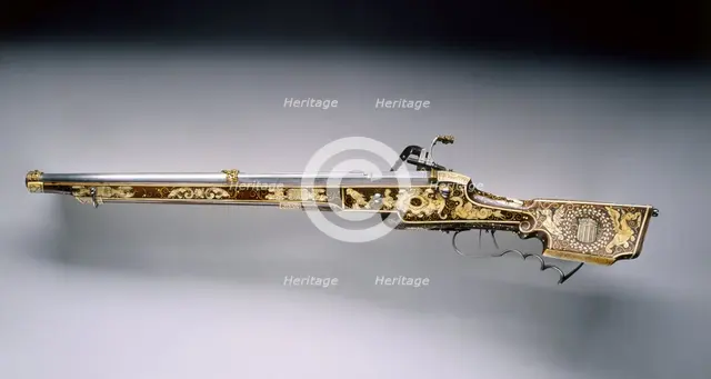 Wheel-Lock Rifle, 1618. Creator: Unknown.