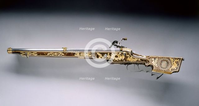 Wheel-Lock Rifle, 1618. Creator: Unknown.