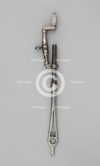 Wheel-Lock Spanner Combined with Screwdriver and Spring Clamp, Germany, 1567. Creator: Unknown.