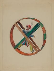 Wheel with Figure, 1935/1942. Creator: Unknown