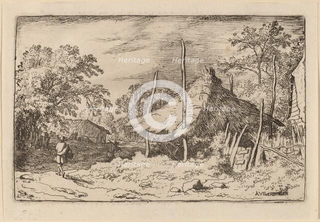 Wheel underneath the Hay Barn, probably c. 1645/1656. Creator: Allart van Everdingen.