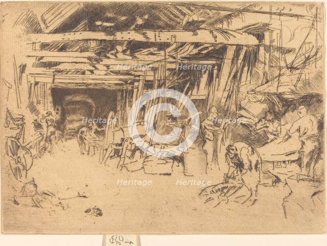 Wheelwright, 1879/1880. Creator: James Abbott McNeill Whistler.