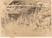 Wheelwright, 1879/1880. Creator: James Abbott McNeill Whistler