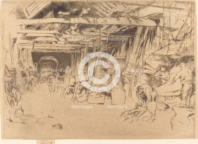 Wheelwright, 1879/1880. Creator: James Abbott McNeill Whistler.