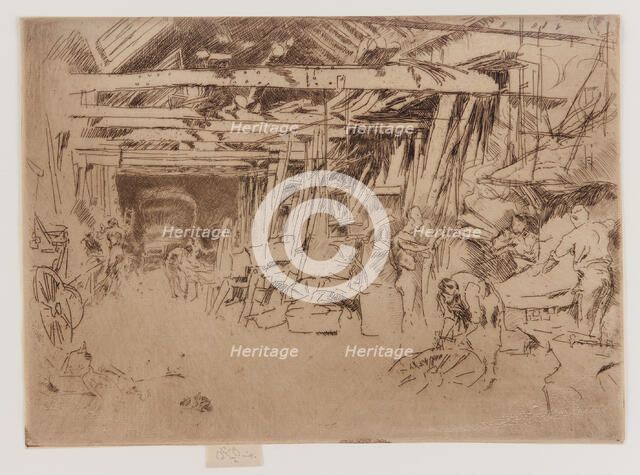 Wheelwright, 1879-1880. Creator: James Abbott McNeill Whistler.