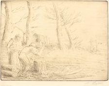 Wheelwright (Un charron). Creator: Alphonse Legros
