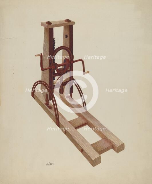Wheelwright's Drill, 1935/1942. Creator: Joseph L. Boyd.