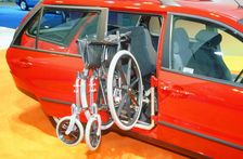 Wheelchair access into car