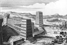 Wheeled siege towers and bridges, 13th century (18th century)
