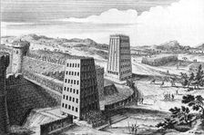 Wheeled siege towers and bridges, 13th century (18th century)