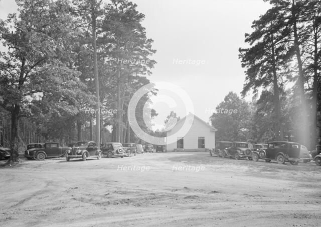Wheeley's Church and grounds, Person County, North Carolina, 1939. Creator: Dorothea Lange.