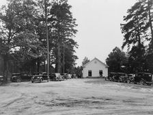Wheeley's Church and grounds, Person County, North Carolina, 1939. Creator: Dorothea Lange