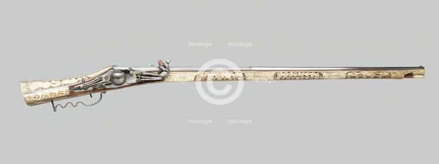 Wheellock-Matchlock Gun, Suhl, 1580/1600. Creator: Unknown.