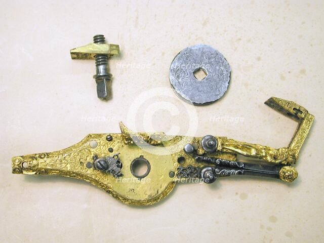 Wheellock Mechanism for a Pistol, French, ca. 1620. Creator: Unknown.