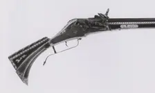 Wheellock Gun, Augsburg, c. 1585. Creator: Berhard Albrecht