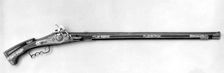 Wheellock Gun Made for the Bodyguard of the Prince-Elector of Saxony, German, dated 1589. Creator: Unknown