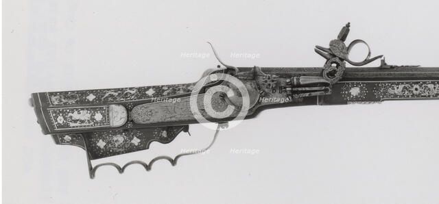Wheellock Hunting Rifle, Teschen, 1660. Creator: Unknown.