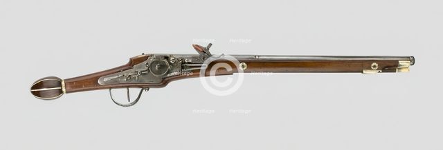 Wheellock Holster Pistol, Augsburg, early 17th century. Creator: Unknown.