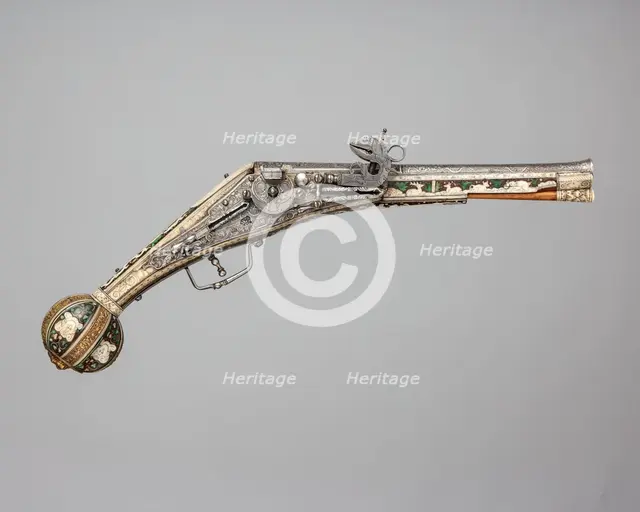 Wheellock Pistol, German, Nuremberg, ca. 1580. Creator: Peter Danner.