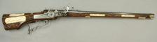 Wheellock Rifle Made for Emperor Leopold I, German, Schwäbisch Gmünd, ca. 1685. Creator: Johann Michael Maucher