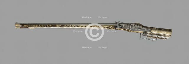 Wheellock Rifle of Archduke Charles of Styria, Graz, 1571. Creator: Hans Paumgartner.