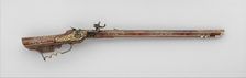 Wheellock Rifle, German, Munich and Augsburg, ca. 1640-50. Creators: Caspar Spat, Elias Becker