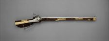 Wheellock Rifle, German, Schwäbisch Gmünd, ca. 1680-90. Creator: Johann Michael Maucher